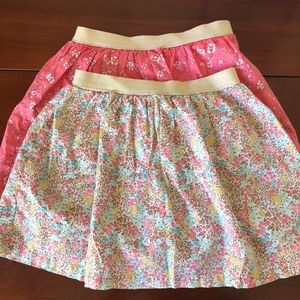 Carter's Bottoms - 2-for-1 Floral skirts for spring, gold waistband Carter's Bottoms - 2-for-1 Floral skirts for spring, gold waistband